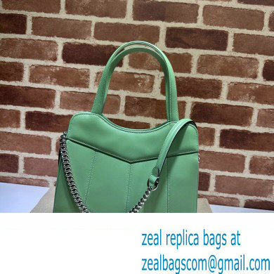 Gucci Petite GG small tote bag 745918 Leather Green 2023