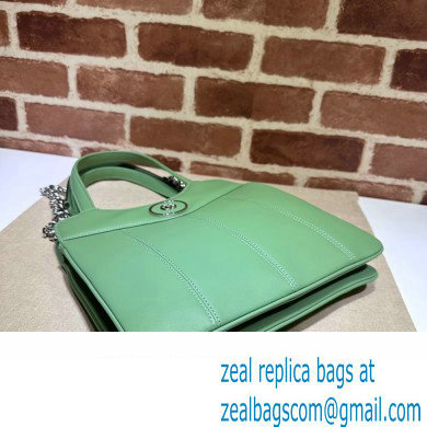 Gucci Petite GG small tote bag 745918 Leather Green 2023