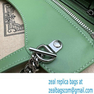 Gucci Petite GG small tote bag 745918 Leather Green 2023