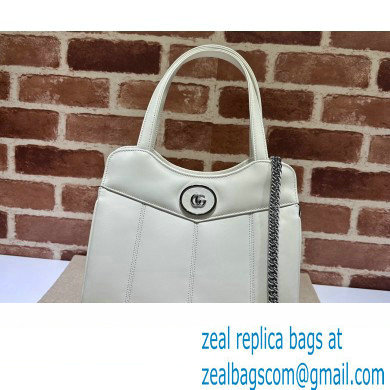 Gucci Petite GG small tote bag 745918 Leather White 2023