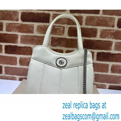 Gucci Petite GG small tote bag 745918 Leather White 2023 - Click Image to Close