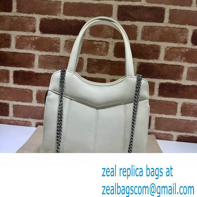 Gucci Petite GG small tote bag 745918 Leather White 2023