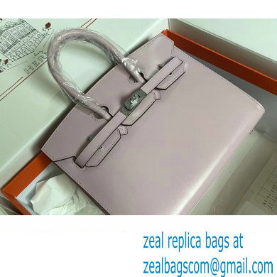 Hermes Birkin 25/30 In Original Box Leather Pale Pink with Gold/Silver Hardware (Full Handmade)