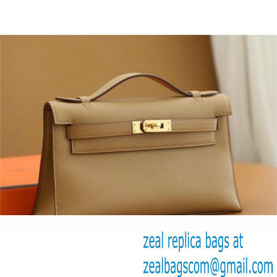 Hermes Mini Kelly 22 Pochette Bag chai in Swift Leather(handmade) - Click Image to Close