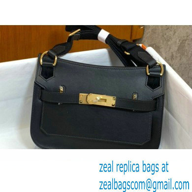 Hermes mini jypsiere bag in swift leather Black with Gold Hardware (original quality+handmade)