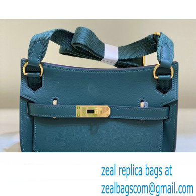 Hermes mini jypsiere bag in swift leather Denim Blue with Gold/Silver Hardware (original quality+handmade)