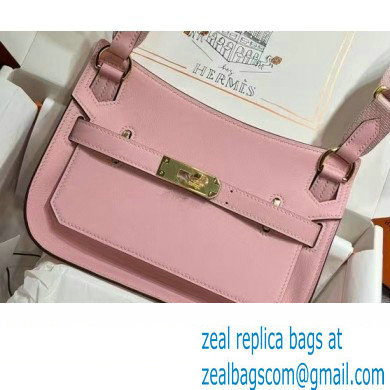 Hermes mini jypsiere bag in swift leather Pink with Gold Hardware (original quality+handmade)