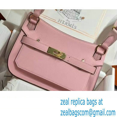 Hermes mini jypsiere bag in swift leather Pink with Gold Hardware (original quality+handmade) - Click Image to Close