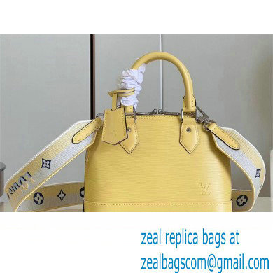 LOUIS VUITTON ALMA BB BAG IN EPI LEATHER M22213 Jaune Plume Yellow 2023 - Click Image to Close