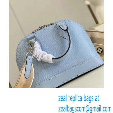 LOUIS VUITTON ALMA BB BAG IN EPI LEATHER M22357 Cloud Blue 2023