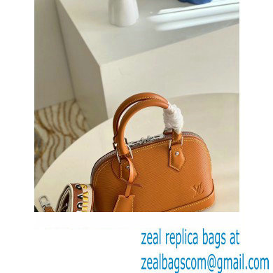 LOUIS VUITTON ALMA BB BAG IN EPI LEATHER M57540 Honey Gold 2023