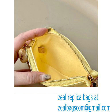 LOUIS VUITTON Mini Pochette Accessoires M81940 Banana Fizz Yellow 2023