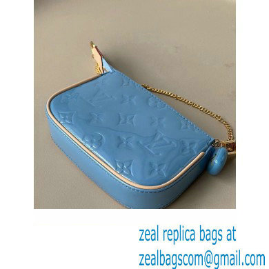 LOUIS VUITTON Mini Pochette Accessoires M82061 Lollipop Blue 2023 - Click Image to Close