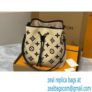 LV By The Pool Neonoe BB BAG M23080 BEIGE NOIR 2023