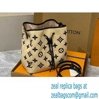 LV By The Pool Neonoe BB BAG M23080 BEIGE NOIR 2023