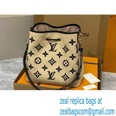 LV By The Pool Neonoe BB BAG M23080 BEIGE NOIR 2023