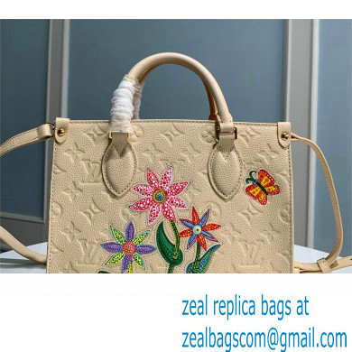 LV x YK OnTheGo PM TOTE BAG M21732 white 2023 - Click Image to Close
