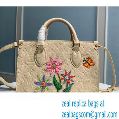 LV x YK OnTheGo PM TOTE BAG M21732 white 2023