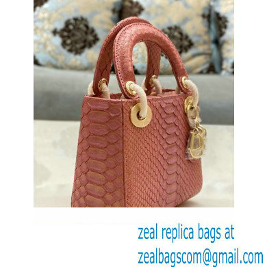Lady Dior Python leather Mini Bag 08 2023 - Click Image to Close