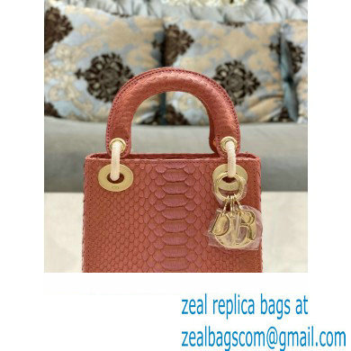 Lady Dior Python leather Mini Bag 08 2023