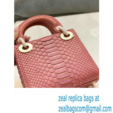 Lady Dior Python leather Mini Bag 08 2023