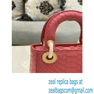 Lady Dior Python leather Mini Bag 10 2023 - Click Image to Close