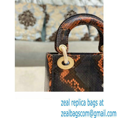 Lady Dior Python leather Mini Bag 11 2023