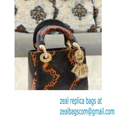 Lady Dior Python leather Mini Bag 11 2023