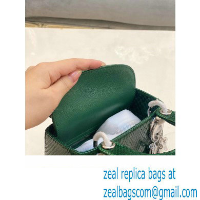 Lady Dior Python leather Mini Bag 12 2023