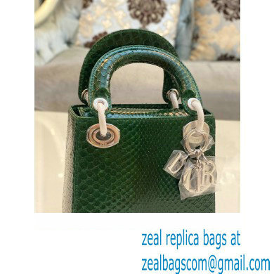 Lady Dior Python leather Mini Bag 12 2023 - Click Image to Close