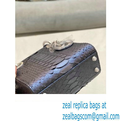 Lady Dior Python leather Mini Bag 13 2023 - Click Image to Close
