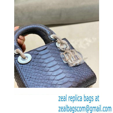 Lady Dior Python leather Mini Bag 13 2023 - Click Image to Close