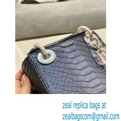 Lady Dior Python leather Mini Bag 13 2023 - Click Image to Close