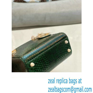 Lady Dior Python leather Mini Bag 16 2023 - Click Image to Close
