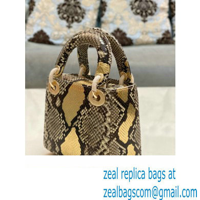 Lady Dior Python leather Mini Bag 17 2023