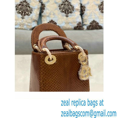 Lady Dior Python leather Mini Bag 18 2023