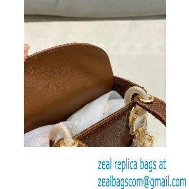 Lady Dior Python leather Mini Bag 18 2023 - Click Image to Close