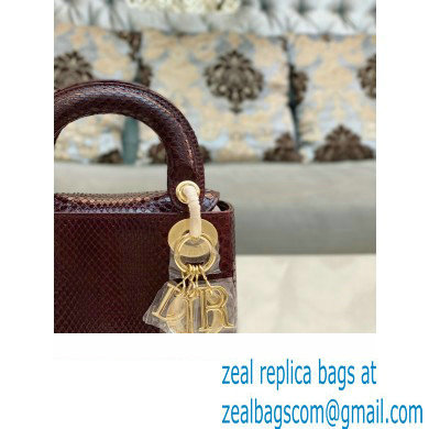 Lady Dior Python leather Mini Bag 19 2023