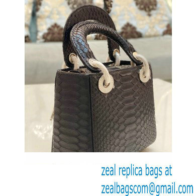 Lady Dior Python leather Mini Bag 20 2023 - Click Image to Close