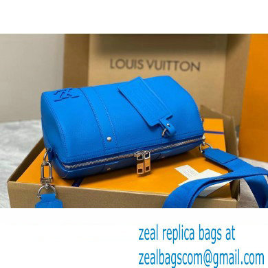 Louis Vuitton Aerogram leather City Keepall Bag blue M22486 2023 - Click Image to Close