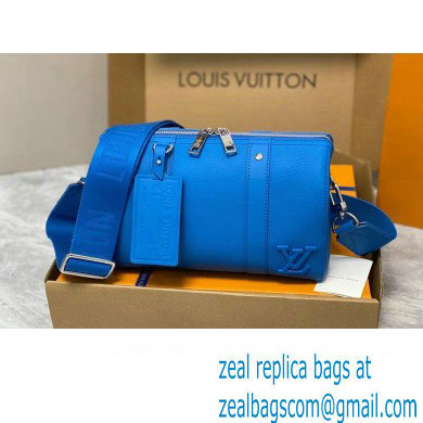 Louis Vuitton Aerogram leather City Keepall Bag blue M22486 2023