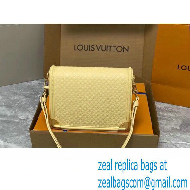 Louis Vuitton Calfskin Dauphine MM Bag M22276 Yellow 2023 - Click Image to Close