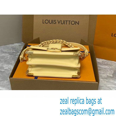 Louis Vuitton Calfskin Dauphine MM Bag M22276 Yellow 2023 - Click Image to Close