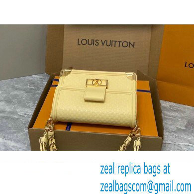 Louis Vuitton Calfskin Dauphine MM Bag M22276 Yellow 2023