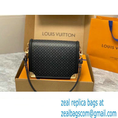 Louis Vuitton Calfskin Mini Dauphine Bag M22597 Black 2023