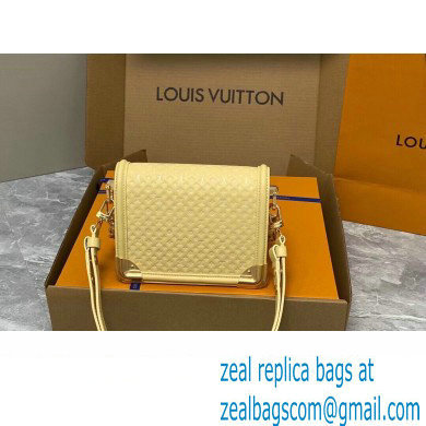 Louis Vuitton Calfskin Mini Dauphine Bag M22597 Yellow 2023