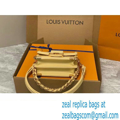 Louis Vuitton Calfskin Mini Dauphine Bag M22597 Yellow 2023