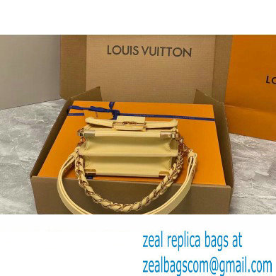 Louis Vuitton Calfskin Mini Dauphine Bag M22597 Yellow 2023 - Click Image to Close