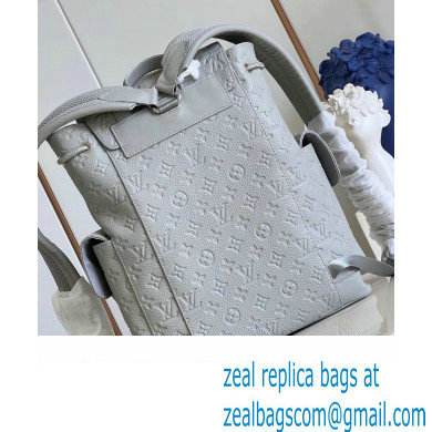 Louis Vuitton Christopher PM Bag in Embossed Taurillon Monogram leather M23146 Mineral Gray 2023