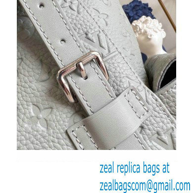 Louis Vuitton Christopher PM Bag in Embossed Taurillon Monogram leather M23146 Mineral Gray 2023